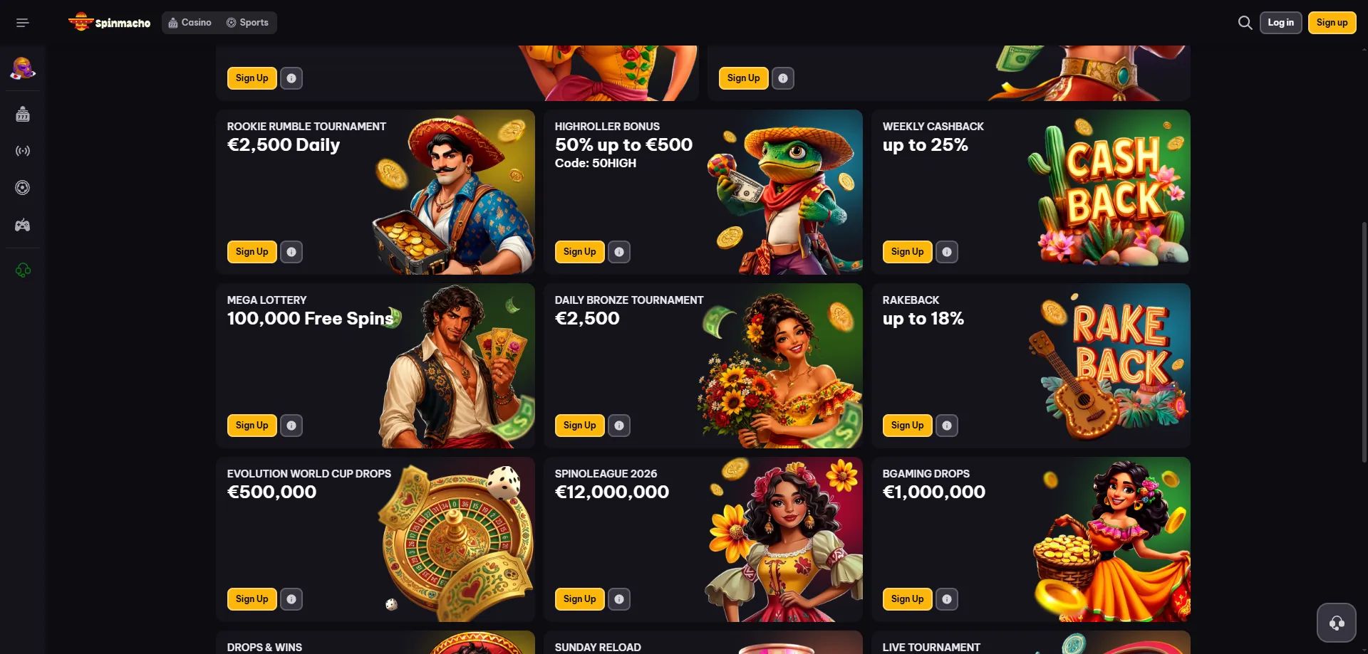 spinmacho-promo2 SpinMacho Casino bonus di benvenuto 250 giri gratuiti fino a €1.500