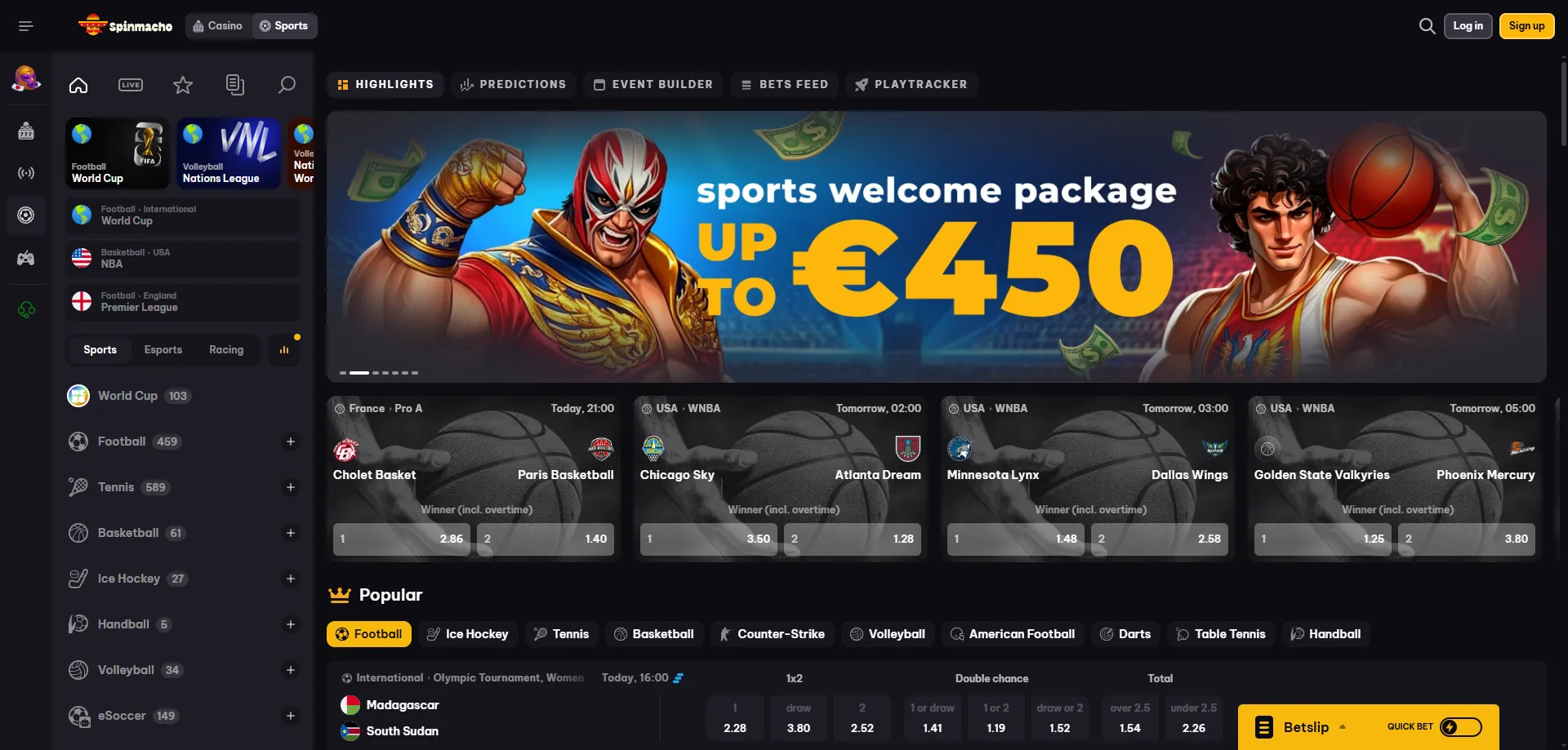 spinmacho-sport1 SpinMacho Casino live casino giochi in tempo reale con dealer