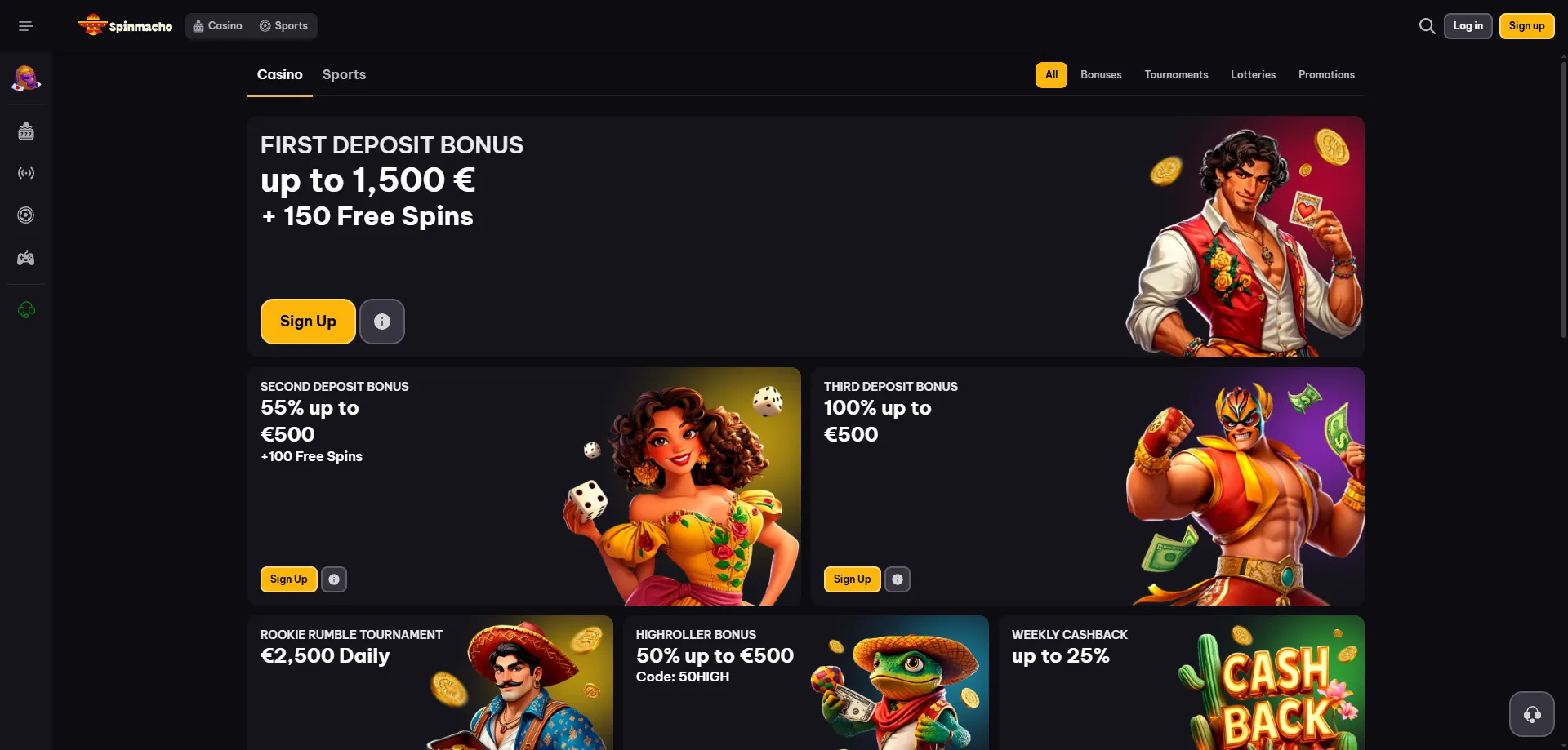 spinmacho-porom SpinMacho Casino Italia panoramica completa — bonus app e giochi